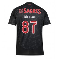 Camiseta Benfica Joao Neves #87 Segunda Equipación Replica 2024-25 mangas cortas